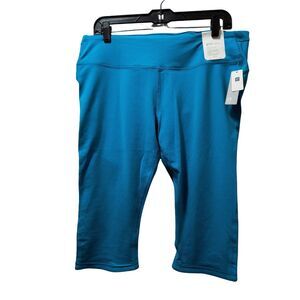 Gap GapFit gFast Sprint Capri Leggings Women’s XL Turquoise Blue Stretch Pants